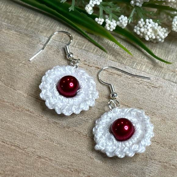 Handmade Crochet Earrings. - Picture 2 of 5